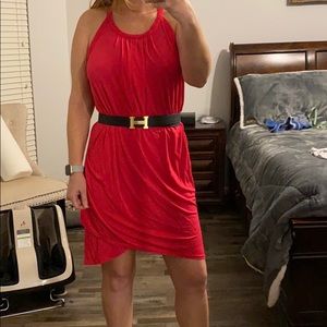 Armani Exchange Hot Pink dress